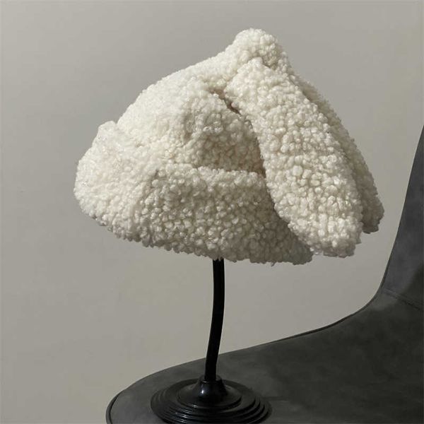 stingy brim hats hat female autumn and winter lamb cashmere pullover hat knitted wool big rabbit ear fashion trend versatile pile 220928, Blue;gray
stingy brim hats hat female autumn and winter lamb cashmere pullover hat knitted wool big rabbit ear fashion trend versatile pile 220928, Blue;gray