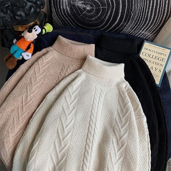 mens sweaters privathinker winter warm mens turtleneck sweaters solid color korean man casual knitter pullovers harajuku male sweaters 22092, White;black
mens sweaters privathinker winter warm mens turtleneck sweaters solid color korean man casual knitter pullovers harajuku male sweaters 22092, White;black