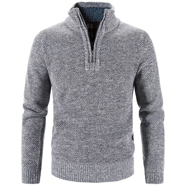 men's sweaters winter fleece thicker sweater half zipper turtleneck warm pullover quality male slim knitted wool for spring 220928, White;black
men's sweaters winter fleece thicker sweater half zipper turtleneck warm pullover quality male slim knitted wool for spring 220928, White;black