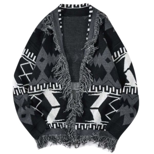 men's sweaters japanese cardigan men sweater woman loose casual hip hop streetwear vintage retro harajuku ripped knitted men cardigans, White;black
men's sweaters japanese cardigan men sweater woman loose casual hip hop streetwear vintage retro harajuku ripped knitted men cardigans, White;black