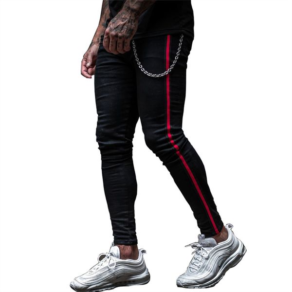 men's jeans mens side stripe skinny fit black denim jeans hip hop streetwear solid color plus size slim fit lightweight cotton jeans fo, Blue
men's jeans mens side stripe skinny fit black denim jeans hip hop streetwear solid color plus size slim fit lightweight cotton jeans fo, Blue