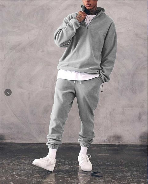 men's tracksuits sweatshirts set men winter warm fashion men's jogger tracksuit solid stand collar sweatshirt casual pieces sports, Gray
men's tracksuits sweatshirts set men winter warm fashion men's jogger tracksuit solid stand collar sweatshirt casual pieces sports, Gray