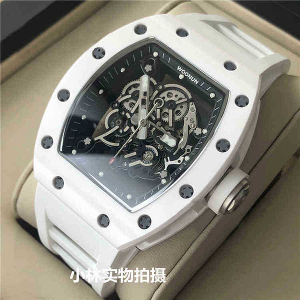 luxury mens mechanics watch 4fh5 richa milles carbon fiber men's automatic white ceramic wine barrel r personality large dial, Slivery;golden
luxury mens mechanics watch 4fh5 richa milles carbon fiber men's automatic white ceramic wine barrel r personality large dial, Slivery;golden
