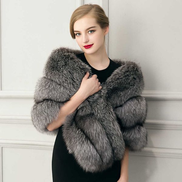 women's fur faux fur solid cloak shawl overcoat women winter shawl coat size elegant ladies cape women faux fur vest coats warm phocho, Black
women's fur faux fur solid cloak shawl overcoat women winter shawl coat size elegant ladies cape women faux fur vest coats warm phocho, Black