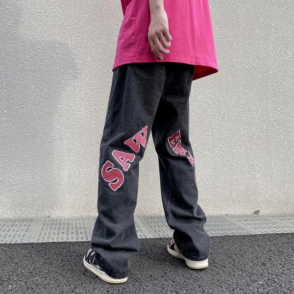 men's jeans american high street letter printed jeans men's summer thin hiphop fried street vibe straight tube loose pants streetw, Blue
men's jeans american high street letter printed jeans men's summer thin hiphop fried street vibe straight tube loose pants streetw, Blue