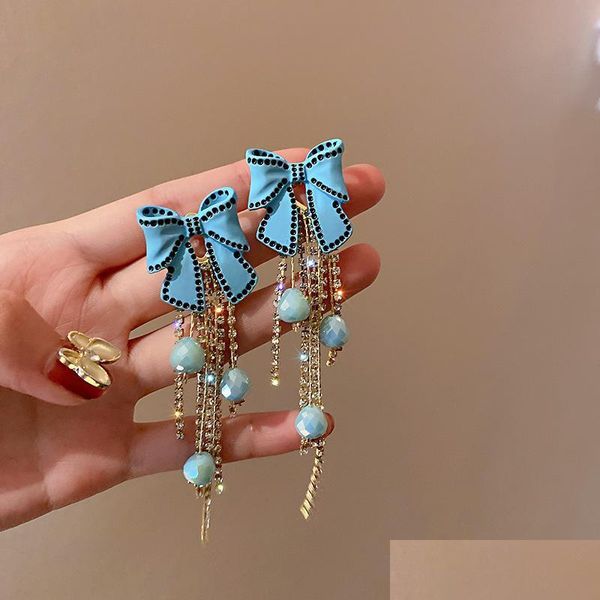 dangle chandelier dangle chandelier sweet summer blue bowknot drop earrings for women long tassel crystal beads party jewelry gift dhyko, Silver
dangle chandelier dangle chandelier sweet summer blue bowknot drop earrings for women long tassel crystal beads party jewelry gift dhyko, Silver