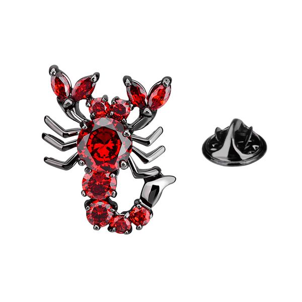 inlaid zircon scorpion brooch ornament male and female pin medallion collar gold-plated silver corsage, Gray
inlaid zircon scorpion brooch ornament male and female pin medallion collar gold-plated silver corsage, Gray