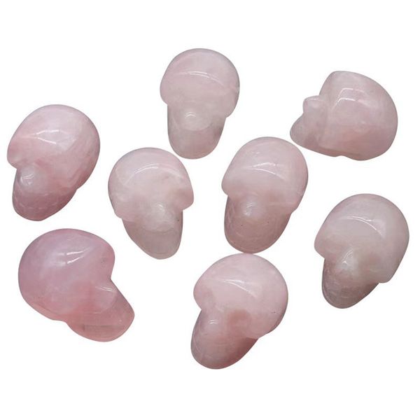 23mm natural rose quartz skull head decor statue hand carved polished gemstone human skull figurine pocket reiki healing stone for home, Black
23mm natural rose quartz skull head decor statue hand carved polished gemstone human skull figurine pocket reiki healing stone for home, Black
