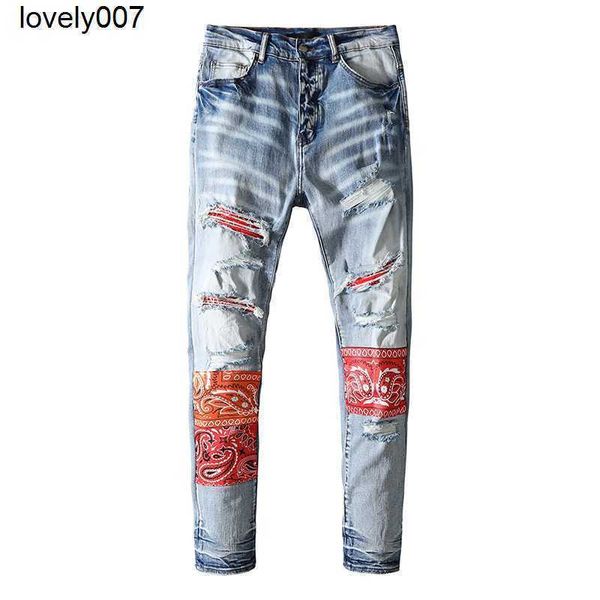 dsigner men's jeans amirs blue worn cashew nut flower patch cloth knee hole patch cloth jeans
dsigner men's jeans amirs blue worn cashew nut flower patch cloth knee hole patch cloth jeans