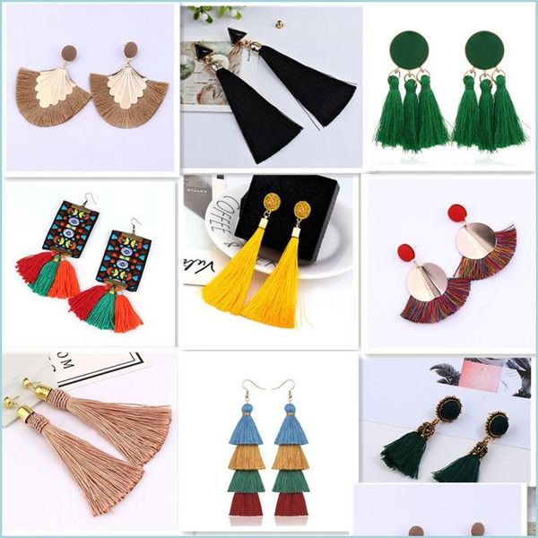 dangle chandelier 50pcs/lot bohemian tassel crystal long dangle drop earrings for women red cotton silk fabric fringe earring 2021 f dh4wy, Silver
dangle chandelier 50pcs/lot bohemian tassel crystal long dangle drop earrings for women red cotton silk fabric fringe earring 2021 f dh4wy, Silver