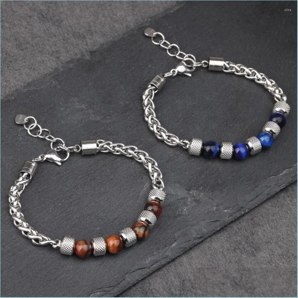 link chain link bracelets stainless steel chain womens bracelet tiger eye beads adjustable men women charm jewelry drop delivery 2021 dhmdt, Black
link chain link bracelets stainless steel chain womens bracelet tiger eye beads adjustable men women charm jewelry drop delivery 2021 dhmdt, Black