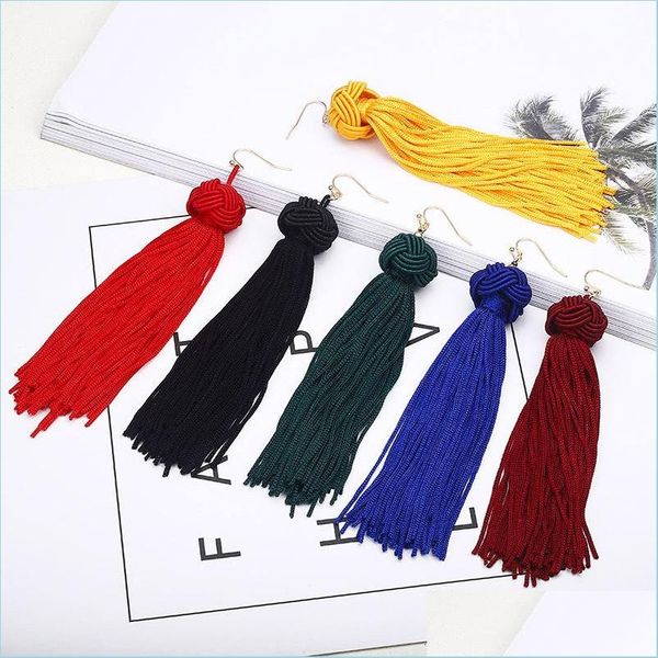 other european and american fashion new bohemia hand-woven ball long tassel earrings drop delivery 2021 jewelry bdegarden dhnbg, Golden;silver
other european and american fashion new bohemia hand-woven ball long tassel earrings drop delivery 2021 jewelry bdegarden dhnbg, Golden;silver