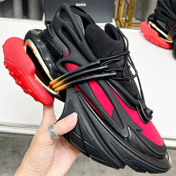 mens sports shoes neoprene and leather unicorn low-sneakers bullet shoes distinguished fashion trend ultra-thick sole ufo shape, Black
mens sports shoes neoprene and leather unicorn low-sneakers bullet shoes distinguished fashion trend ultra-thick sole ufo shape, Black