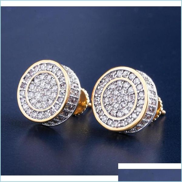 stud 12mm iced out bling cz round earring gold sier color plated stud earrings screw back fashion hip hop jewelry pl9tk drop delivery otowj, Golden;silver
stud 12mm iced out bling cz round earring gold sier color plated stud earrings screw back fashion hip hop jewelry pl9tk drop delivery otowj, Golden;silver