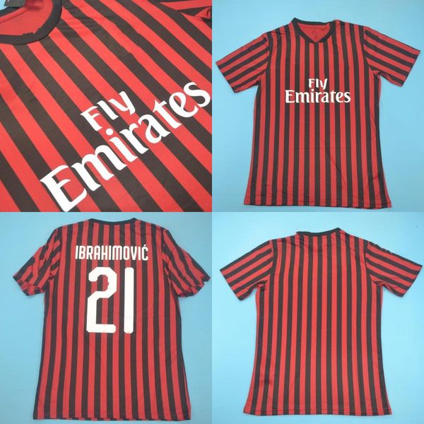 19 20 milan retro soccer jerseys jersey for ibrahimovic men home vintage football shirt, Black
19 20 milan retro soccer jerseys jersey for ibrahimovic men home vintage football shirt, Black