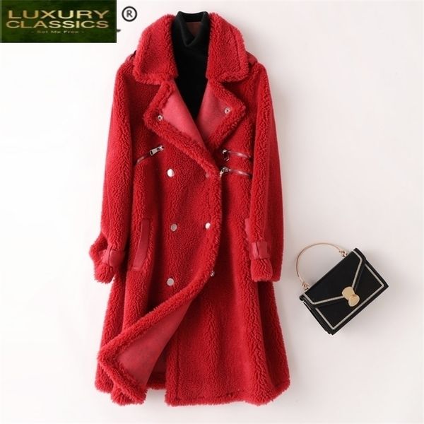 womens fur faux for winter women jacket real coat female clothes korean elegant long wool ladies natural coats 9930 220929, Black
womens fur faux for winter women jacket real coat female clothes korean elegant long wool ladies natural coats 9930 220929, Black