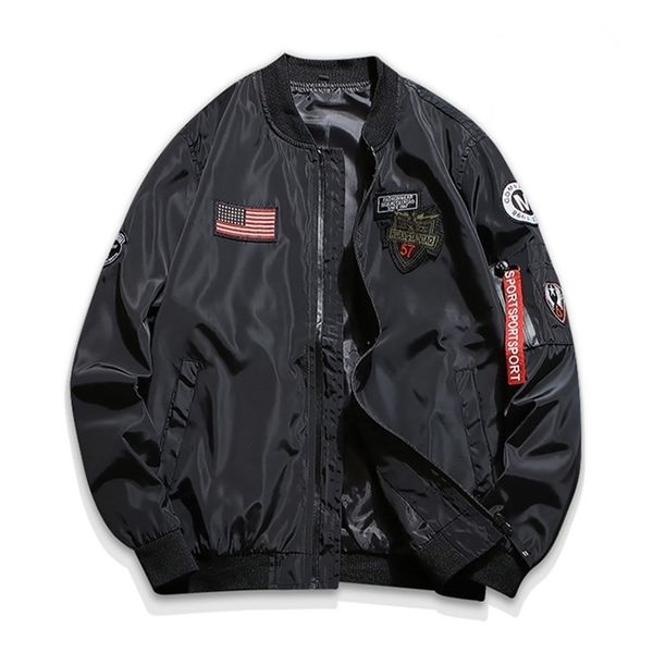 mens jackets brand mens bomber jacket thin men embroidery baseball jackets coat solid color casual jacket overcoat male hip hop clothing 220, Black;brown
mens jackets brand mens bomber jacket thin men embroidery baseball jackets coat solid color casual jacket overcoat male hip hop clothing 220, Black;brown