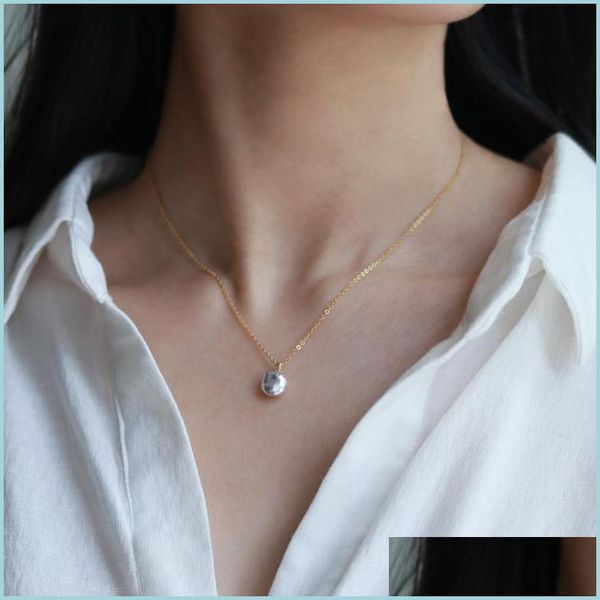 pendant necklaces 9-11mm baroque pearl necklace for women irregar pendant s925 sier prevent allergy handmade fashion jewelry christma dhxdj, Silver
pendant necklaces 9-11mm baroque pearl necklace for women irregar pendant s925 sier prevent allergy handmade fashion jewelry christma dhxdj, Silver