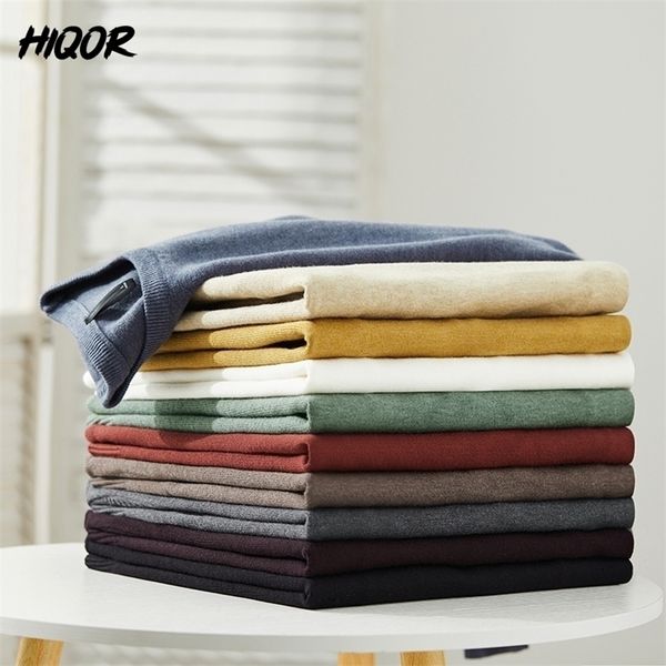 mens sweaters hiqor brand men clothing autumn winter sweater solid color knitting for male long sleeved oneck 220929, White;black
mens sweaters hiqor brand men clothing autumn winter sweater solid color knitting for male long sleeved oneck 220929, White;black