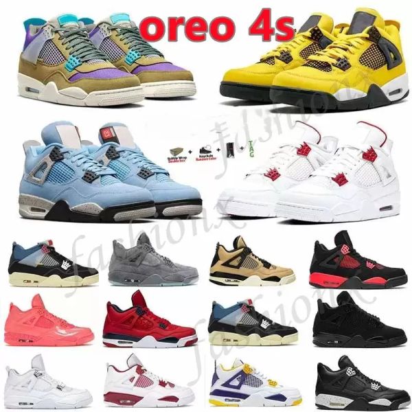 with box university blue 4s shoes pure money jumpman 4 white oreo men woman baskets sneakers pfl, Black
with box university blue 4s shoes pure money jumpman 4 white oreo men woman baskets sneakers pfl, Black