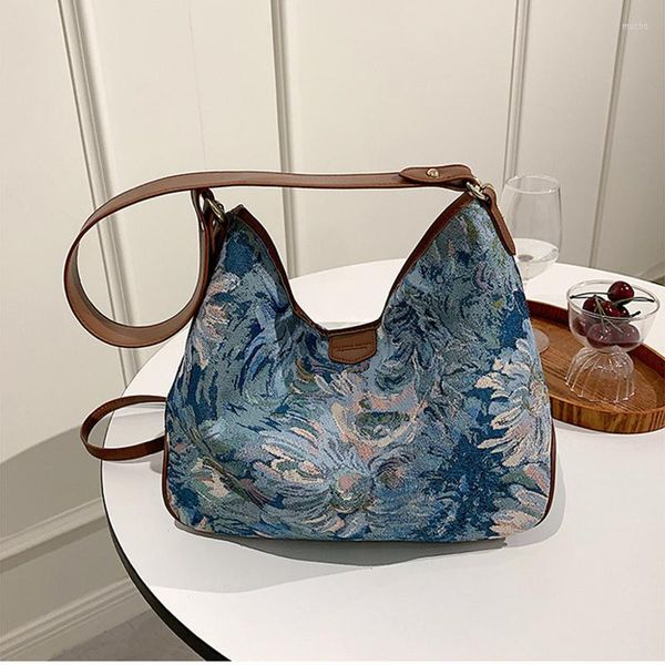 women evening bags large capacity messenger monet water lily printed shoulder 2022 fashion tote handbags canvas zipper
women evening bags large capacity messenger monet water lily printed shoulder 2022 fashion tote handbags canvas zipper