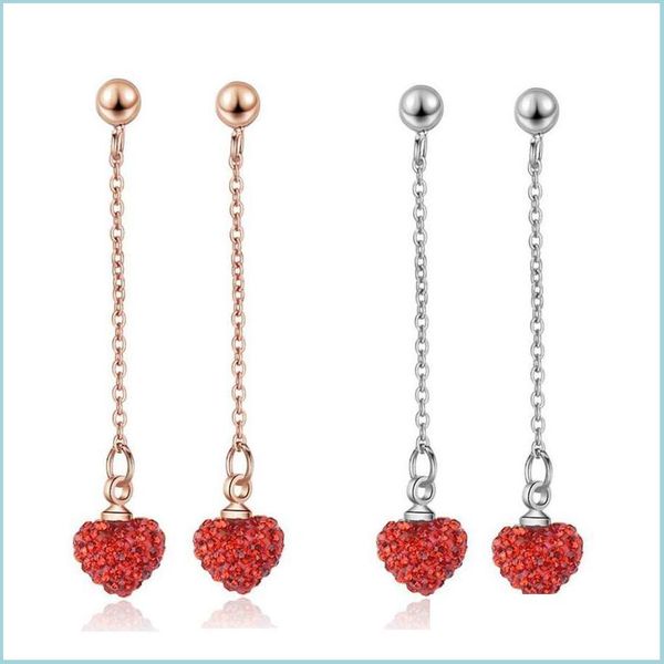 stud stud fashion 925 sier earrings for women exquisite red crystal cz sweet romantic long chain love heart earring fine jewelrystud dh0dx, Golden;silver
stud stud fashion 925 sier earrings for women exquisite red crystal cz sweet romantic long chain love heart earring fine jewelrystud dh0dx, Golden;silver