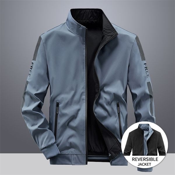 mens jackets mens reversible jacket trend polyester casual baseball uniform spring and autumn clothes male double sided zipper coats 220929, Black;brown
mens jackets mens reversible jacket trend polyester casual baseball uniform spring and autumn clothes male double sided zipper coats 220929, Black;brown