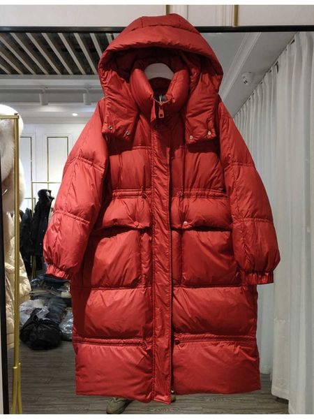 women's down parkas winter hooded down long jacket women 90% white duck down coat casual loose pleating parkes snow windbreak warm outw, Black
women's down parkas winter hooded down long jacket women 90% white duck down coat casual loose pleating parkes snow windbreak warm outw, Black