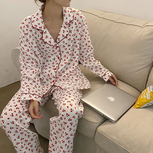 women's sleepwear qweek cotton sleepwear korean women's pajamas cherry print pijama female set woman 2 piece pyjamas kawaii nightw, Black;red
women's sleepwear qweek cotton sleepwear korean women's pajamas cherry print pijama female set woman 2 piece pyjamas kawaii nightw, Black;red