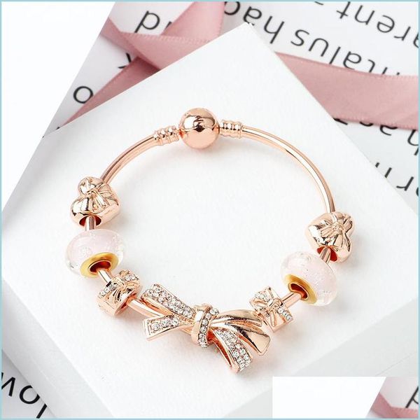 beaded strands strands fashion rose gold shining bow bracelet 18-20cm love charm glass bead jewelry wholesale drop delivery 2021 brac ott2l, Black
beaded strands strands fashion rose gold shining bow bracelet 18-20cm love charm glass bead jewelry wholesale drop delivery 2021 brac ott2l, Black