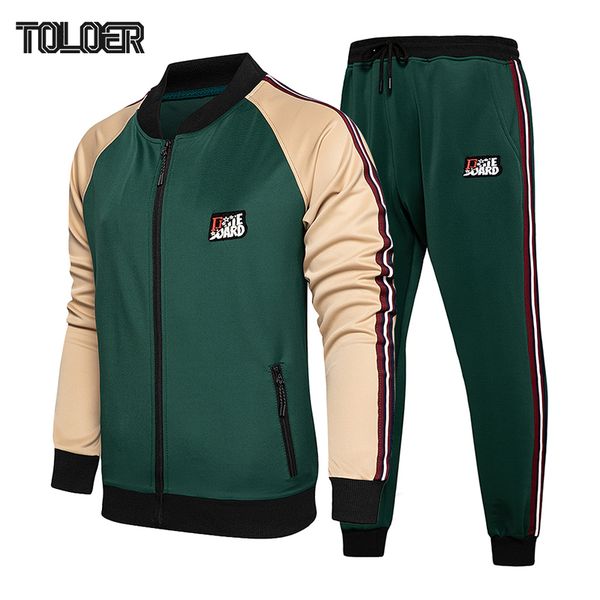 men's tracksuits men patchwork tracksuit set autumn spring sportswear casual male jacket pants 2 piece sets zipper streetwear sports su, Gray
men's tracksuits men patchwork tracksuit set autumn spring sportswear casual male jacket pants 2 piece sets zipper streetwear sports su, Gray