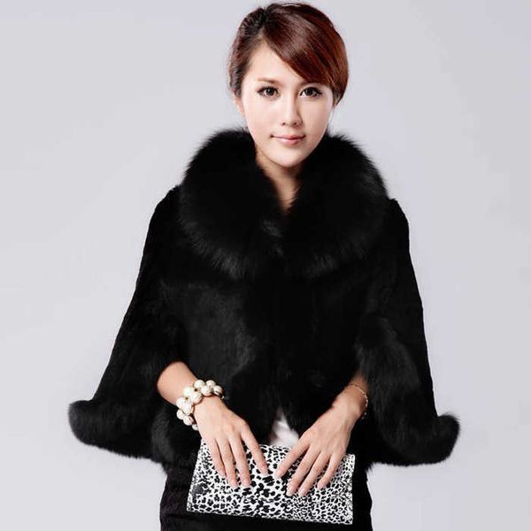 women's fur faux leather coat ry thick waistcoat shawl cape imitation rex rabbit blouse t220928, Black
women's fur faux leather coat ry thick waistcoat shawl cape imitation rex rabbit blouse t220928, Black