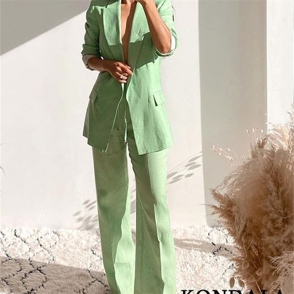 women's suits blazers kondala women green oversized zbza v neck pockets long sleeve office lady jackets linen elegant mujer 220929, White;black
women's suits blazers kondala women green oversized zbza v neck pockets long sleeve office lady jackets linen elegant mujer 220929, White;black