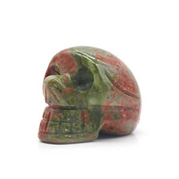 23mm natural unakite stone skull hand carved gemstone fine art sculpture reiki healing stone statue., Black
23mm natural unakite stone skull hand carved gemstone fine art sculpture reiki healing stone statue., Black