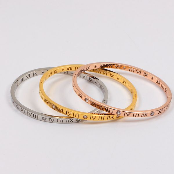 roman numerals bracelet luxury designer bangles titanium steel gold belcher silver diamond charm love bracelets for woman mens jewelry, Black
roman numerals bracelet luxury designer bangles titanium steel gold belcher silver diamond charm love bracelets for woman mens jewelry, Black