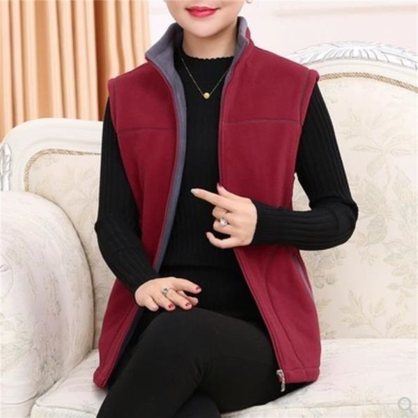 women's vests autumn winter middle-aged women elegant warm fleece womens standing collar vintage coat female 5xl lm89 220928, Black;white
women's vests autumn winter middle-aged women elegant warm fleece womens standing collar vintage coat female 5xl lm89 220928, Black;white