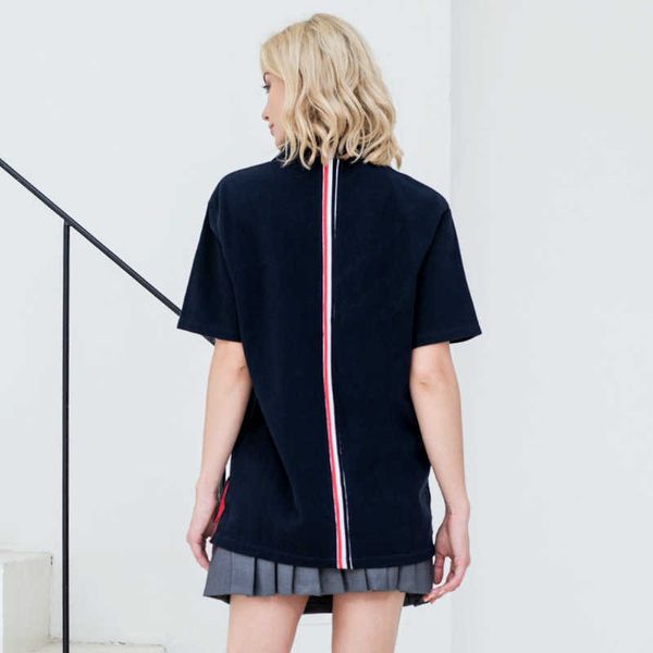 fashion brand polo shirt women short casual clothing summer turn-down collar cotton tb shirts, White;black
fashion brand polo shirt women short casual clothing summer turn-down collar cotton tb shirts, White;black
