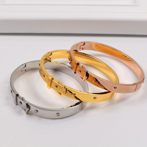 luxury fashion designer jewelry punk stainless steel rivet bangle pyramid rose gold bracelets lovers bangles for women, Black
luxury fashion designer jewelry punk stainless steel rivet bangle pyramid rose gold bracelets lovers bangles for women, Black