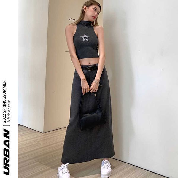 women's clothing a-line skirt long autumn dress high waist slim and split american girls y2k street work temperament suit, Black
women's clothing a-line skirt long autumn dress high waist slim and split american girls y2k street work temperament suit, Black