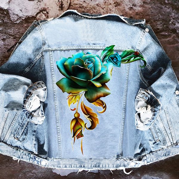 ladies autumn and winter new lapel denim jacket european and american street fashion all-match personality rose head straight top, Black;brown
ladies autumn and winter new lapel denim jacket european and american street fashion all-match personality rose head straight top, Black;brown