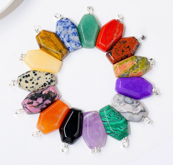 coffin shape fortune feng shui pendant natural stone quartz agates healing crystal tiger eye charms jewelry making, Silver
coffin shape fortune feng shui pendant natural stone quartz agates healing crystal tiger eye charms jewelry making, Silver
