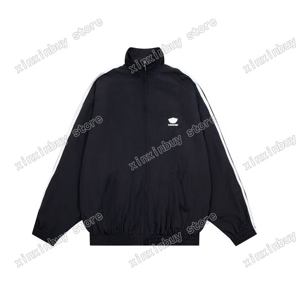xinxinbuy men designers coats sets sports stripe letter streetwear coats outerwear long sleeve windbreaker black s-2xl, Black;brown
xinxinbuy men designers coats sets sports stripe letter streetwear coats outerwear long sleeve windbreaker black s-2xl, Black;brown