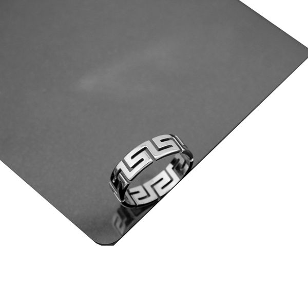 creative personality 6mm titanium steel band rings pattern hollow ring fashion simple jewelry, Silver
creative personality 6mm titanium steel band rings pattern hollow ring fashion simple jewelry, Silver