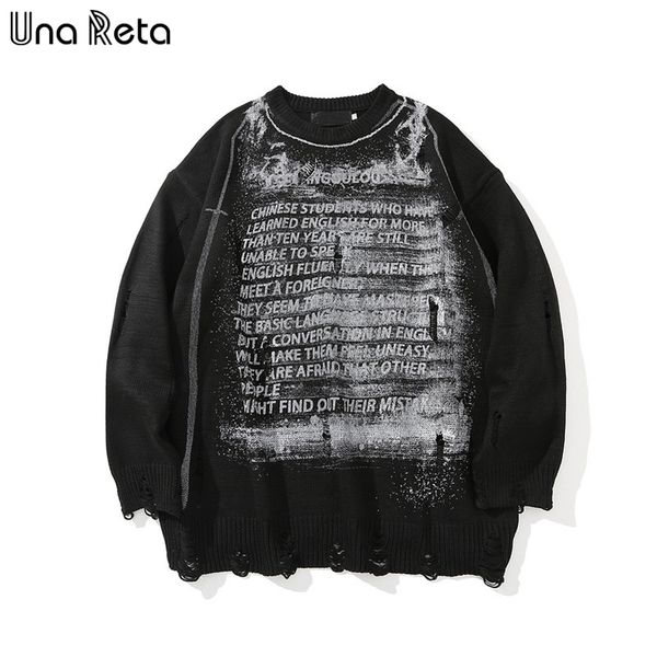 men's sweaters una reta print streetwear clothes long sleeve pullover pull homme loose hole couple 220930, White;black
men's sweaters una reta print streetwear clothes long sleeve pullover pull homme loose hole couple 220930, White;black