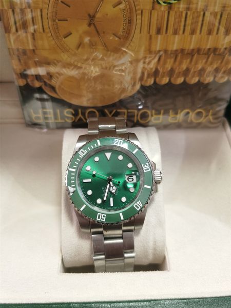 with original box mens watches 40mm ceramic bezel full stainless steel automatic mechanics movment green reloj de lujo sapphire 5atm waterpr, Slivery;brown
with original box mens watches 40mm ceramic bezel full stainless steel automatic mechanics movment green reloj de lujo sapphire 5atm waterpr, Slivery;brown