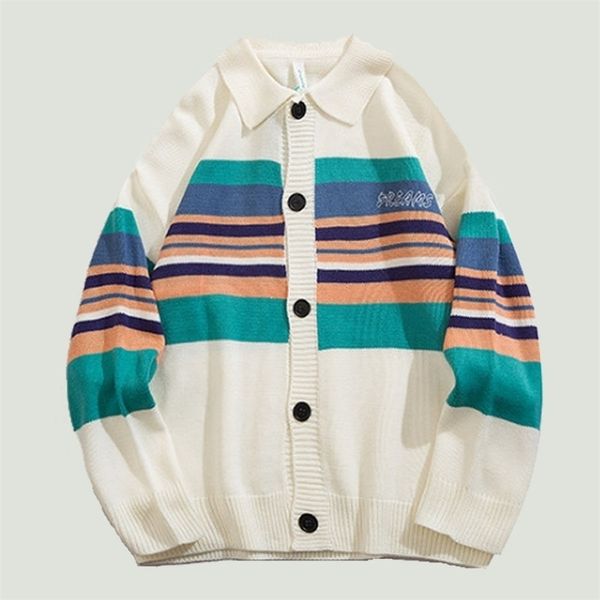 men's sweaters vintage patchwork knitting cardigan sweater mens harajuku stripes embroidery streetwear hip hop oversized pullover coupl, White;black
men's sweaters vintage patchwork knitting cardigan sweater mens harajuku stripes embroidery streetwear hip hop oversized pullover coupl, White;black