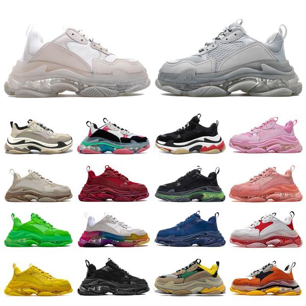 17fw pairs triple s clear sole mens women casual shoes crystal bottom all white black green pink yellow orange rainbow sports outdoor old da
17fw pairs triple s clear sole mens women casual shoes crystal bottom all white black green pink yellow orange rainbow sports outdoor old da