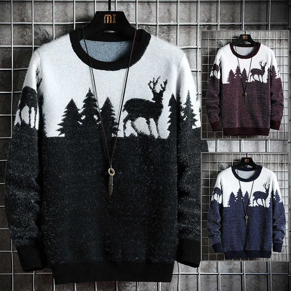 men's sweaters christmas elk sweater 2021 new men's fahion autumn brand casual winter clothing men loose sweaters warm thick pullo, White;black
men's sweaters christmas elk sweater 2021 new men's fahion autumn brand casual winter clothing men loose sweaters warm thick pullo, White;black