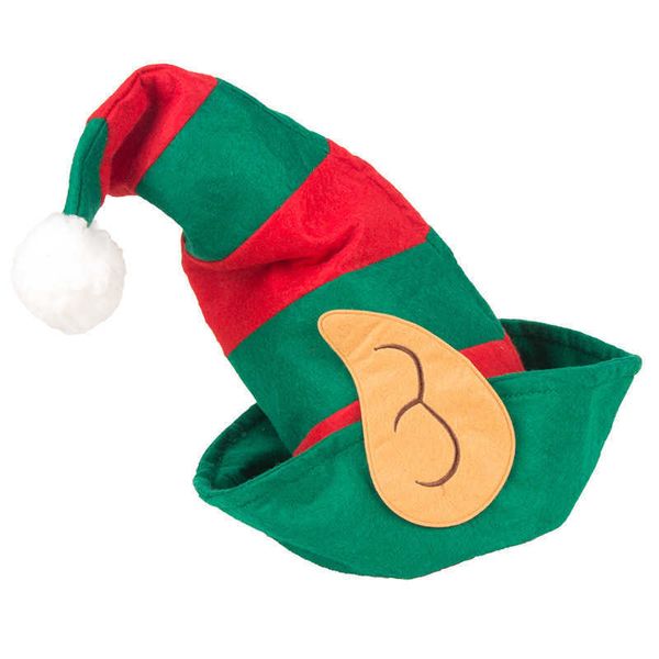 elf christmas clown hat red and green striped party decorations, Golden;white
elf christmas clown hat red and green striped party decorations, Golden;white