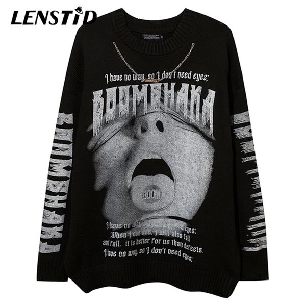 men's sweaters lenstid autumn men oversize knitted jumper hip hop graphic letter print streetwear harajuku cotton casual male pullover, White;black
men's sweaters lenstid autumn men oversize knitted jumper hip hop graphic letter print streetwear harajuku cotton casual male pullover, White;black